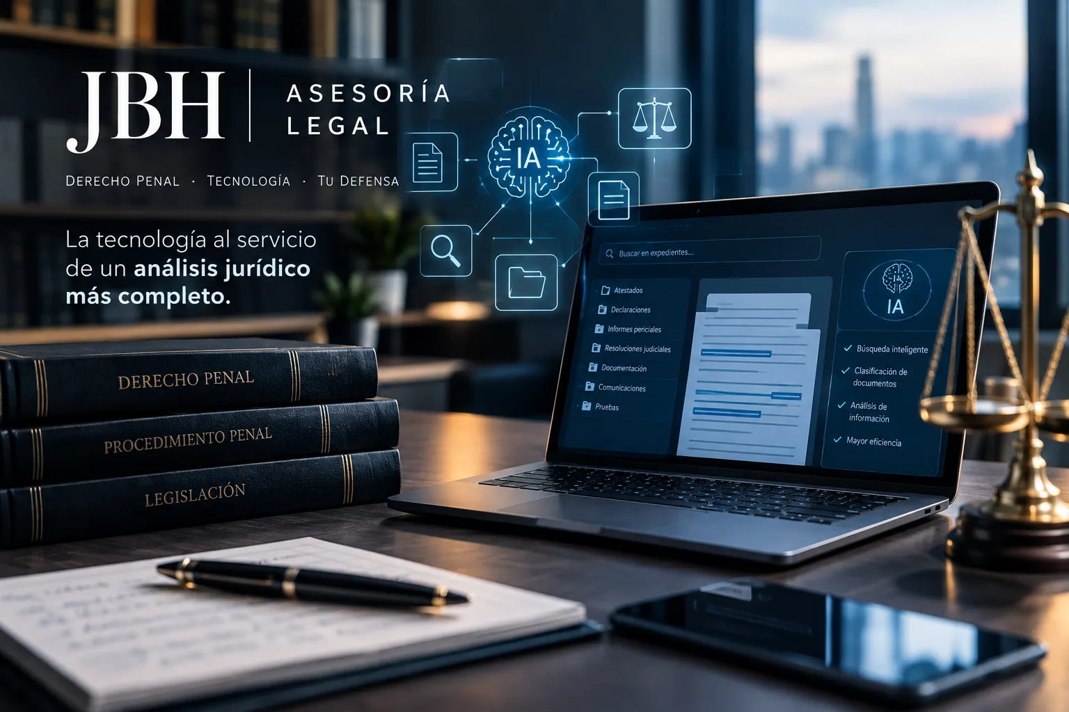 JBH Asesoría Legal y tecnología aplicada al Derecho Penal.