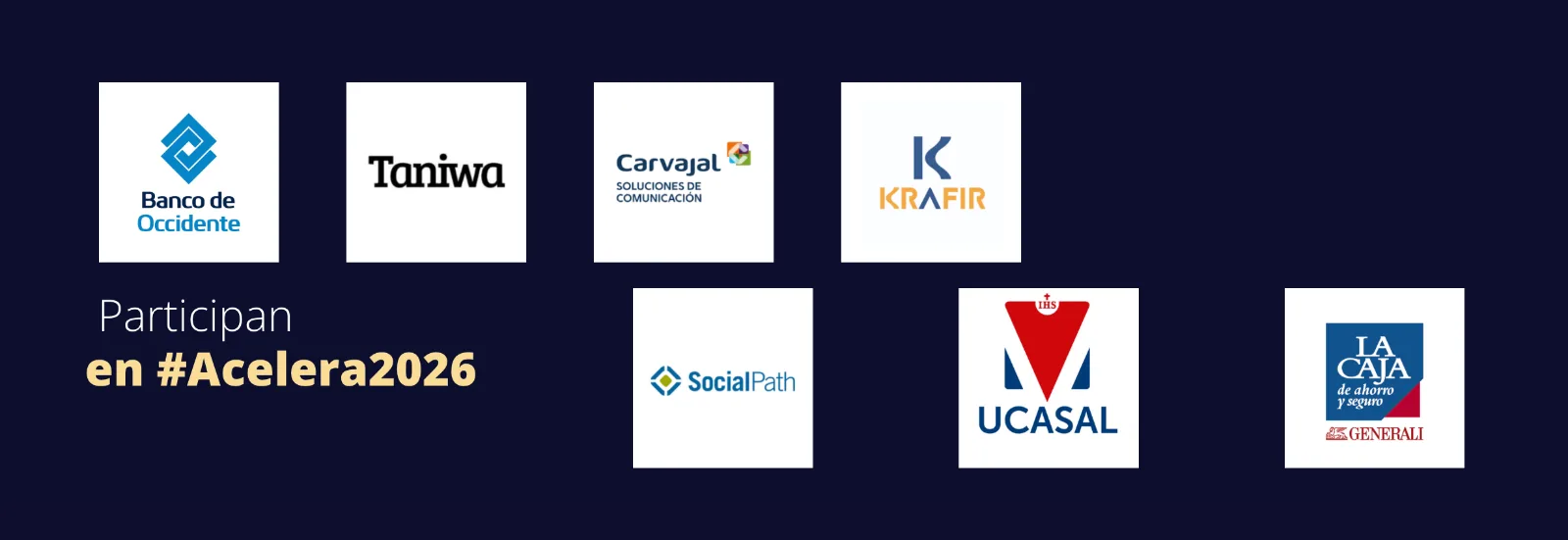 organizaciones participantes en #Acelera2026