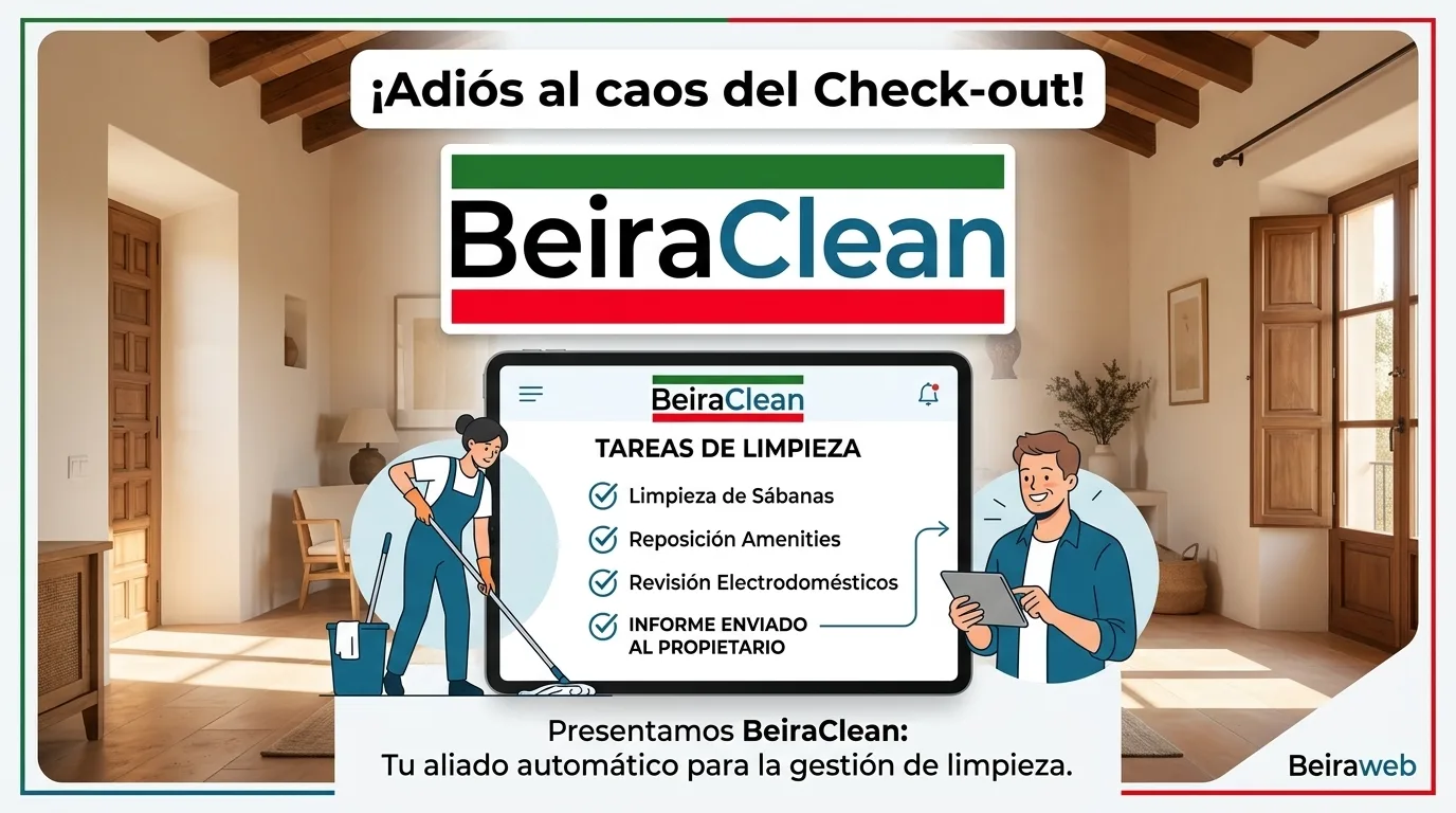 Beiraclean gestor de limpieza de casas rurales y alojamientos turísticos Beiraweb